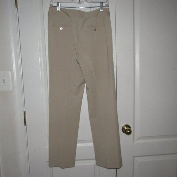 Atelier Stretch Washable Straight Leg Dress Pants – Beige Tan, Size 4 - Picture 4 of 7